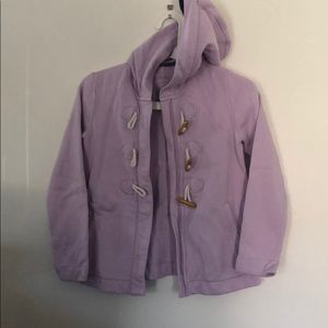 Lands End (7-8) lilac zippered sweatshirt